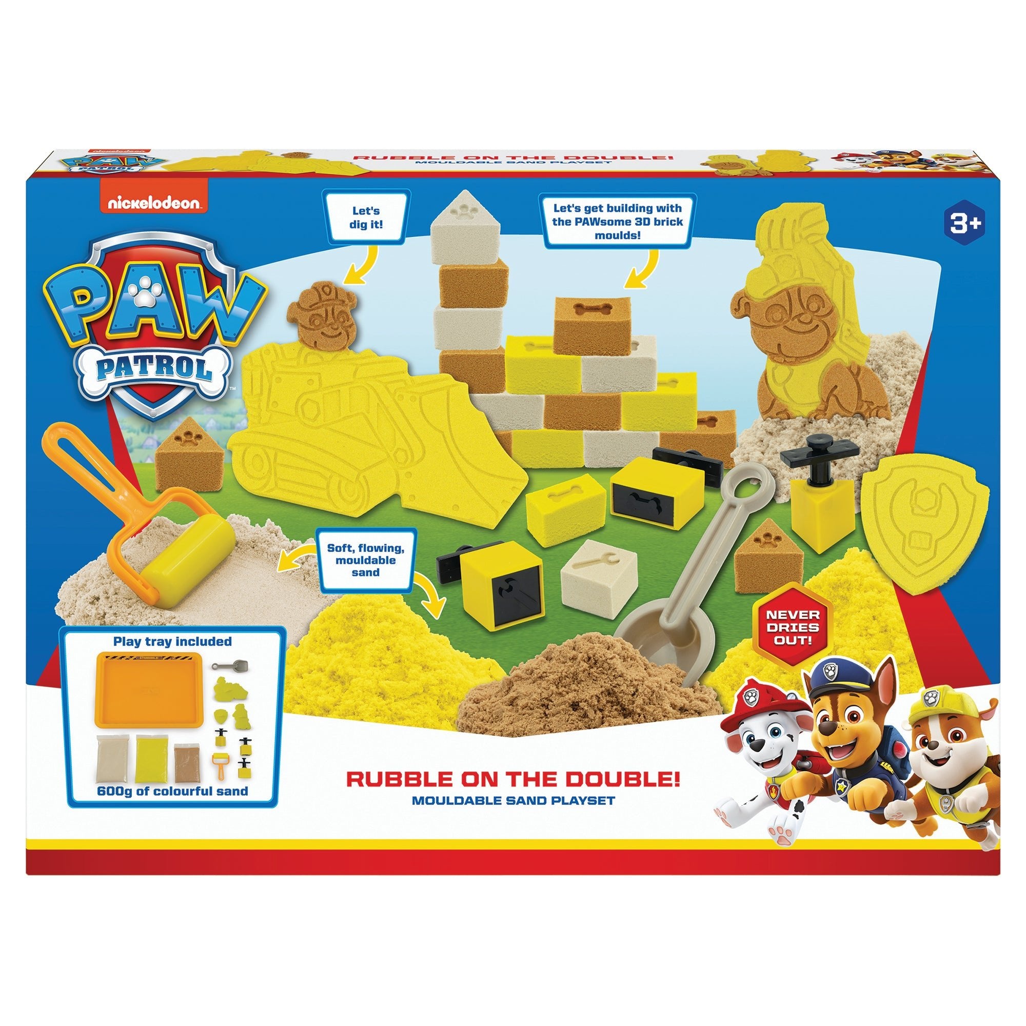 Paw Patrol Craft Paw Patrol Rubble On The Double Sand Set