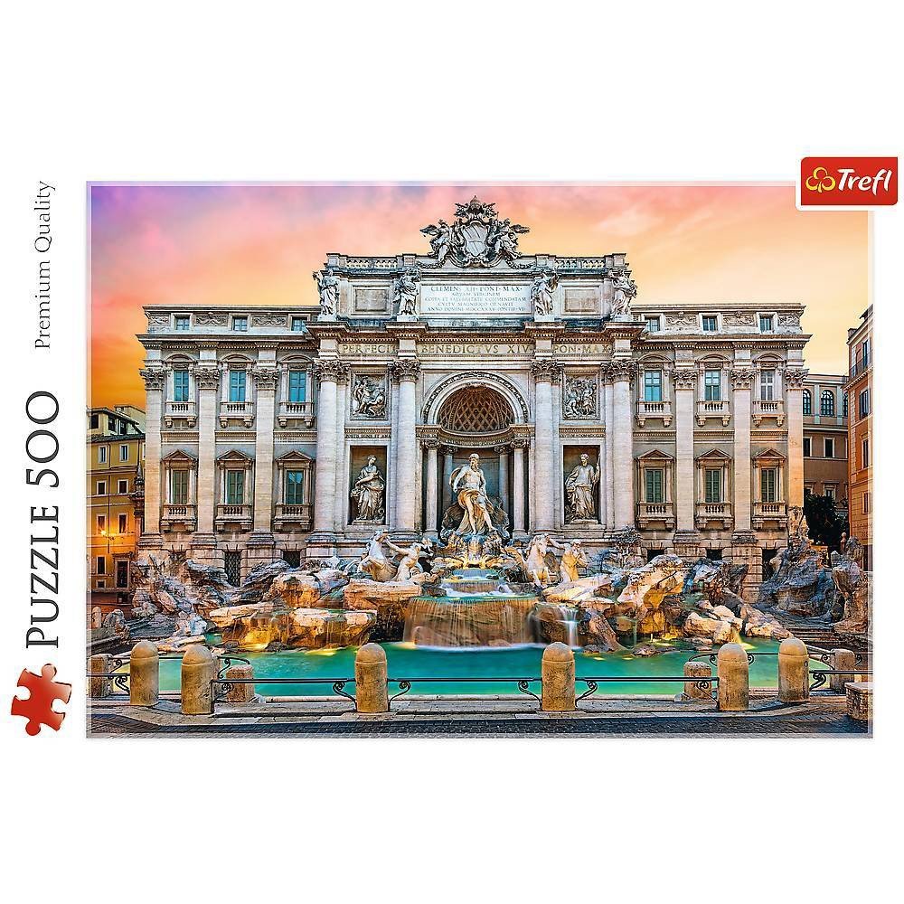 Trefl Tref Red Fontanna Di Trevi 500-piece Puzzle
