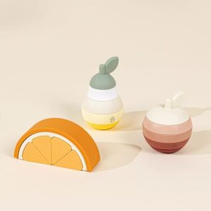Coco Village 3 Sets of Silicone Stackable Fruits (16 pcs)