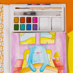 Coco Village Coco Studio Watercolor Monster Painting Book - 30 pages