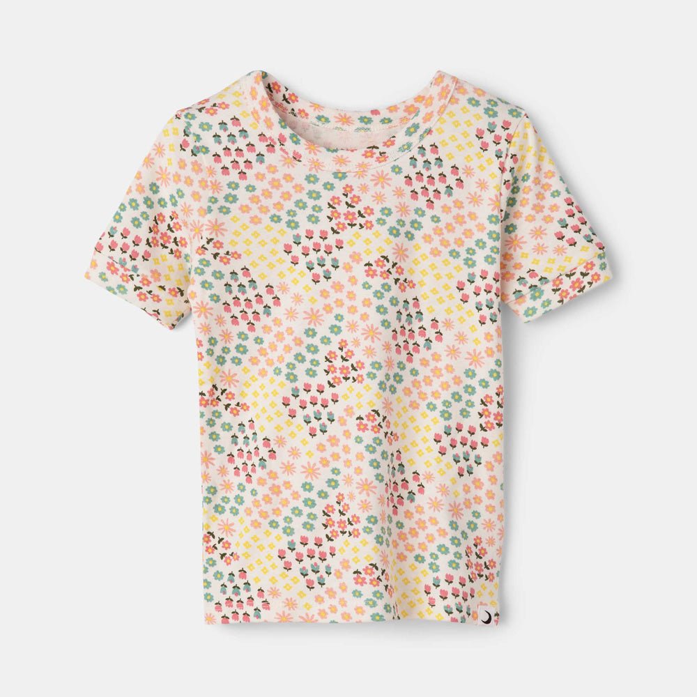 rise little earthling Short Sleeve Sleep Set - Grey Rainbow / 18-24M - Image 2