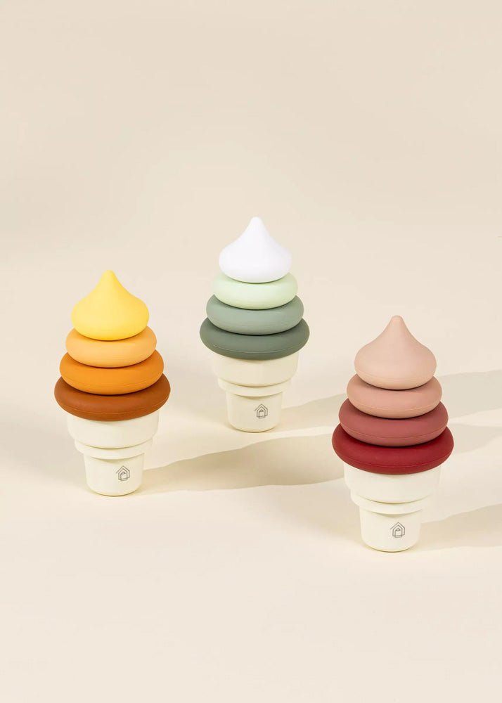 Coco Village 3 Sets of Silicone Stackable IceCream Cones 18 pcs
