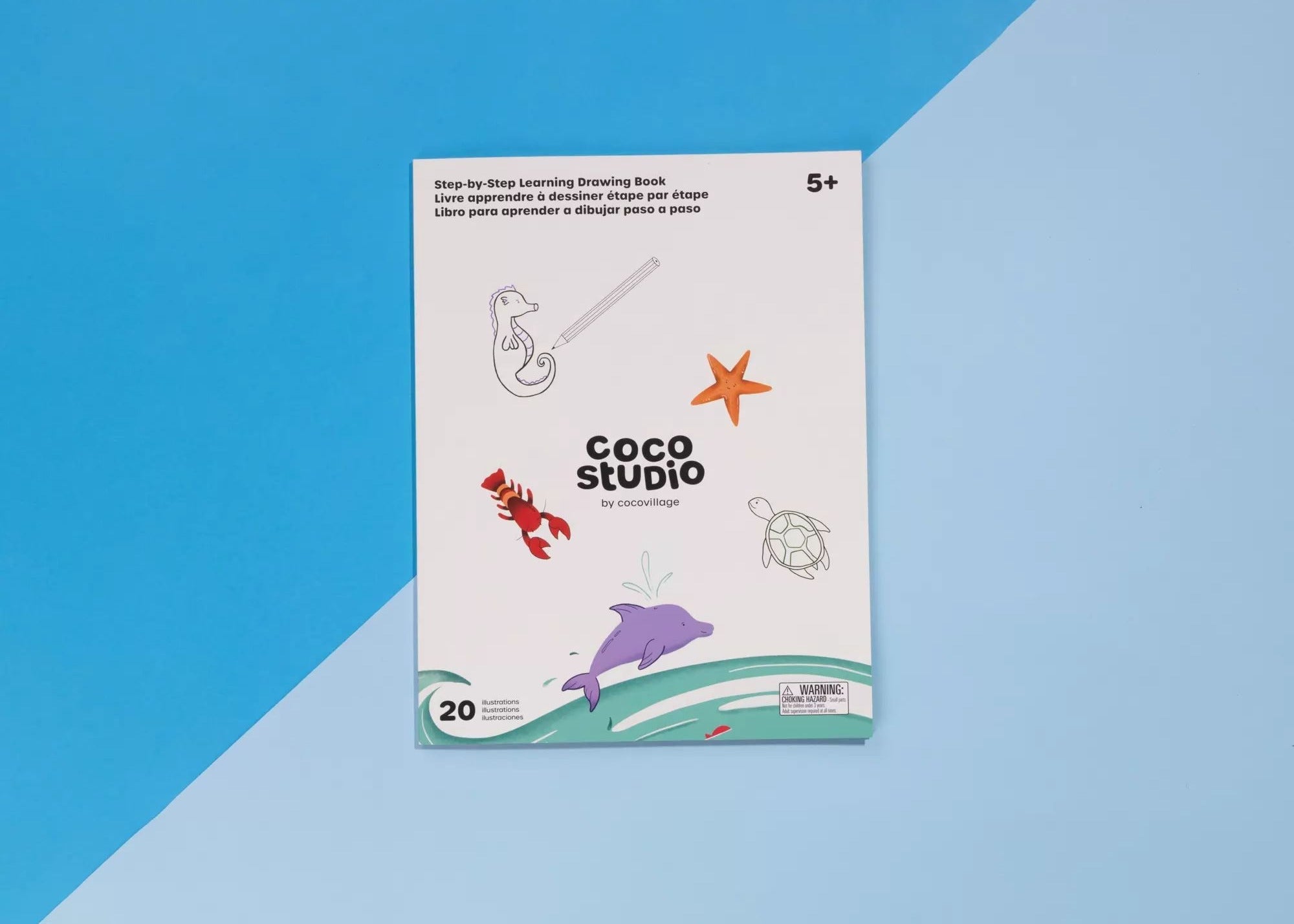 Coco Village Step-by-Step Learning Drawing Book – Under the Sea (20 pages) - Image 3