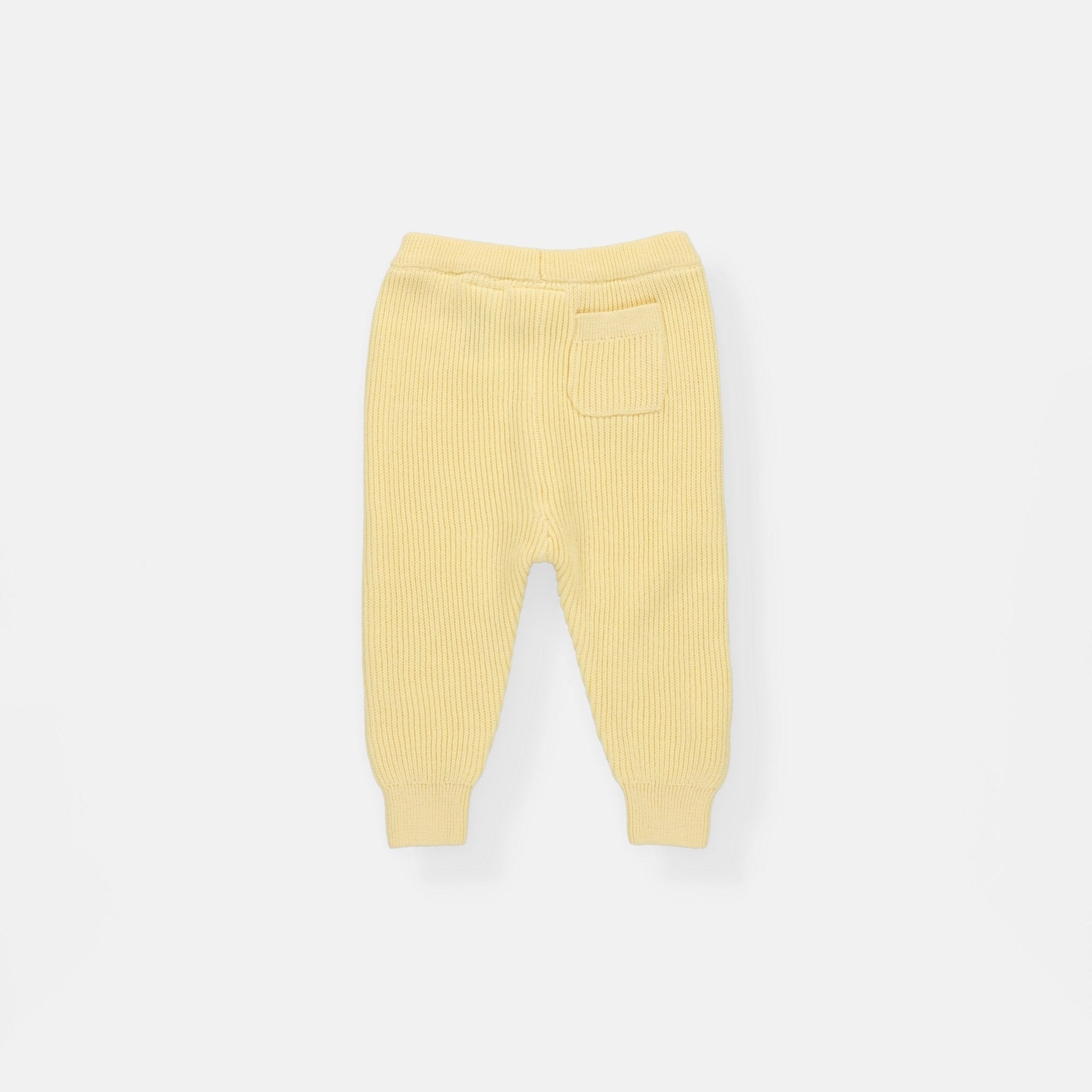 Rise Little Earthling Rib Knit Jogger - Yellow / 3-6m - Image 3