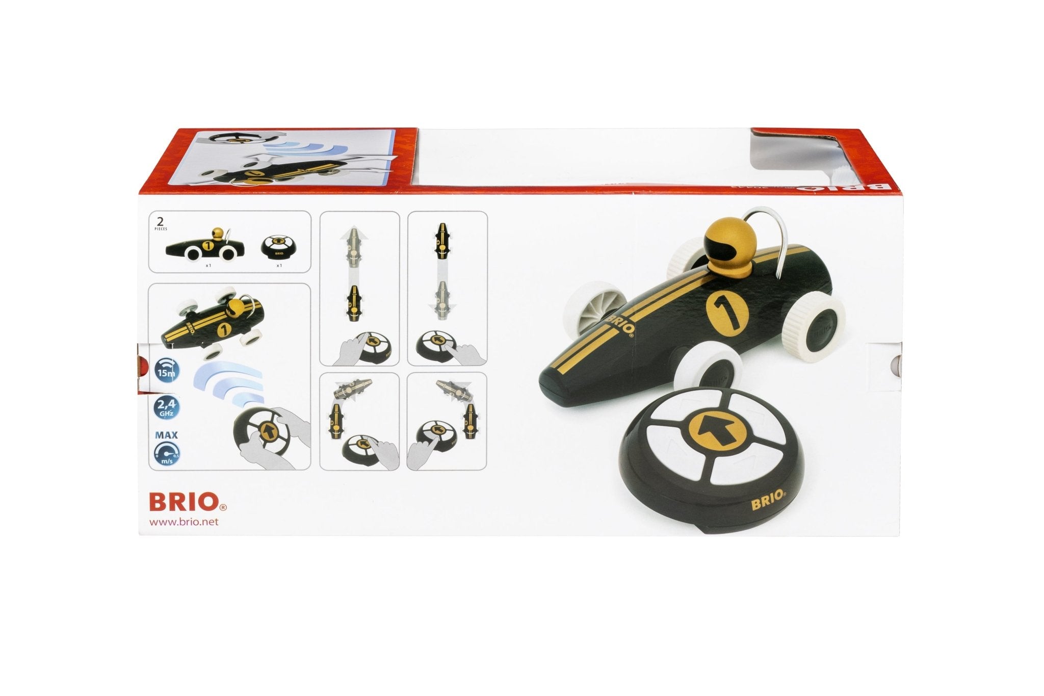 Brio R/C Race Car Black/Gold - Image 4