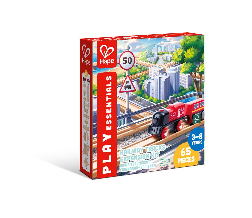 Hape 65 PC Railway & Expansion Set - Image 5