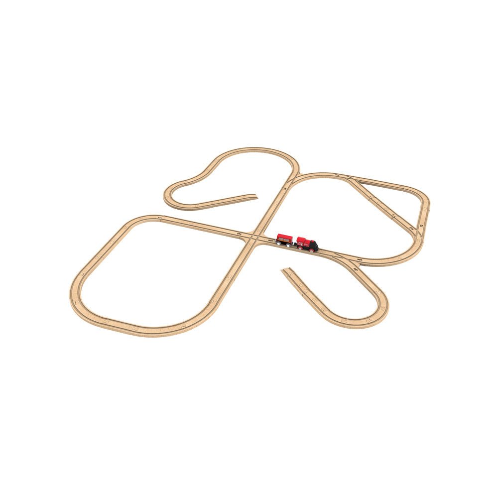 Hape 65 PC Railway & Expansion Set - Image 2