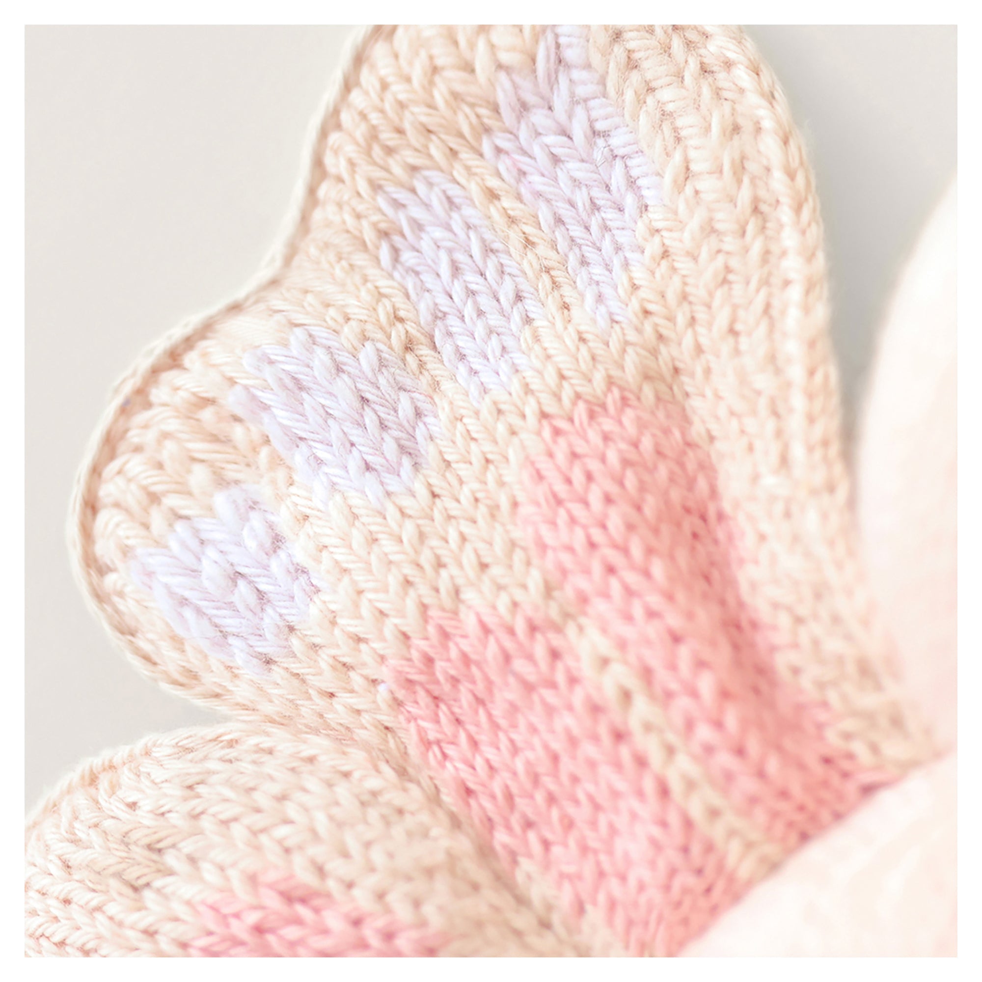 Cuddle + Kind Baby Butterfly (Petal Pink) Hand-Knit Doll - Image 4