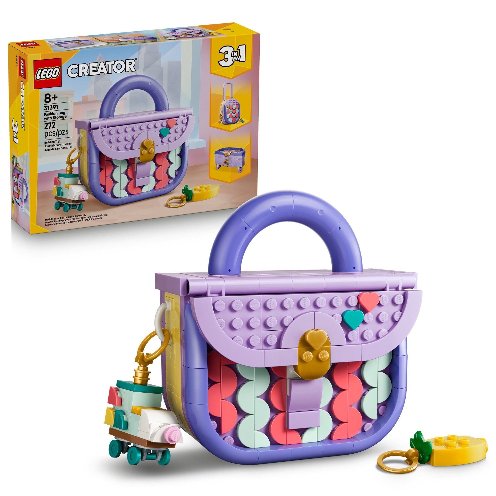 LEGO® Creator 3 in 1 Art Fashion Bag with Storage 31391