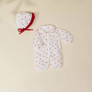 Coco Village Coco Baby 18" Baby Play Doll Clothing Set – Heart Pajamas