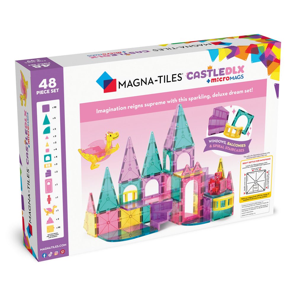 MAGNA-TILES® Castle Deluxe 48-Piece Construction Set - Image 2