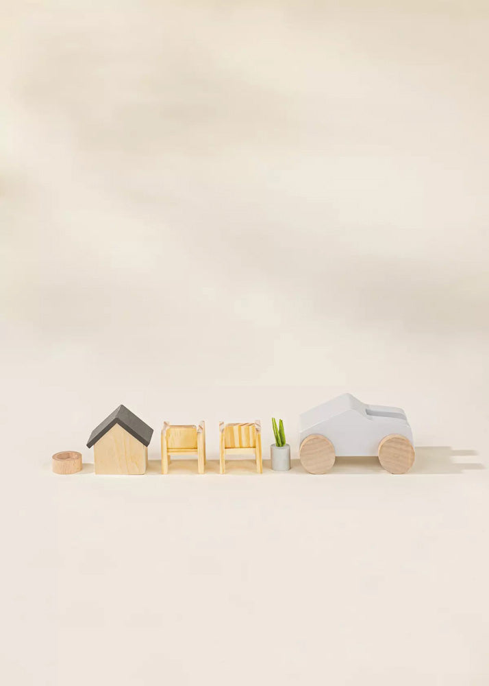 Coco Village Wooden Doll House Outdoor Furniture (8pcs) - Image 13