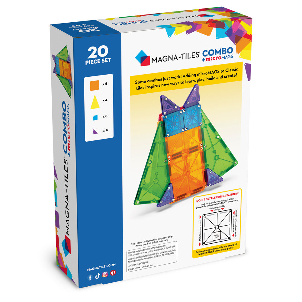 MAGNA-TILES®Combo 20-Piece Construction Set - Image 2