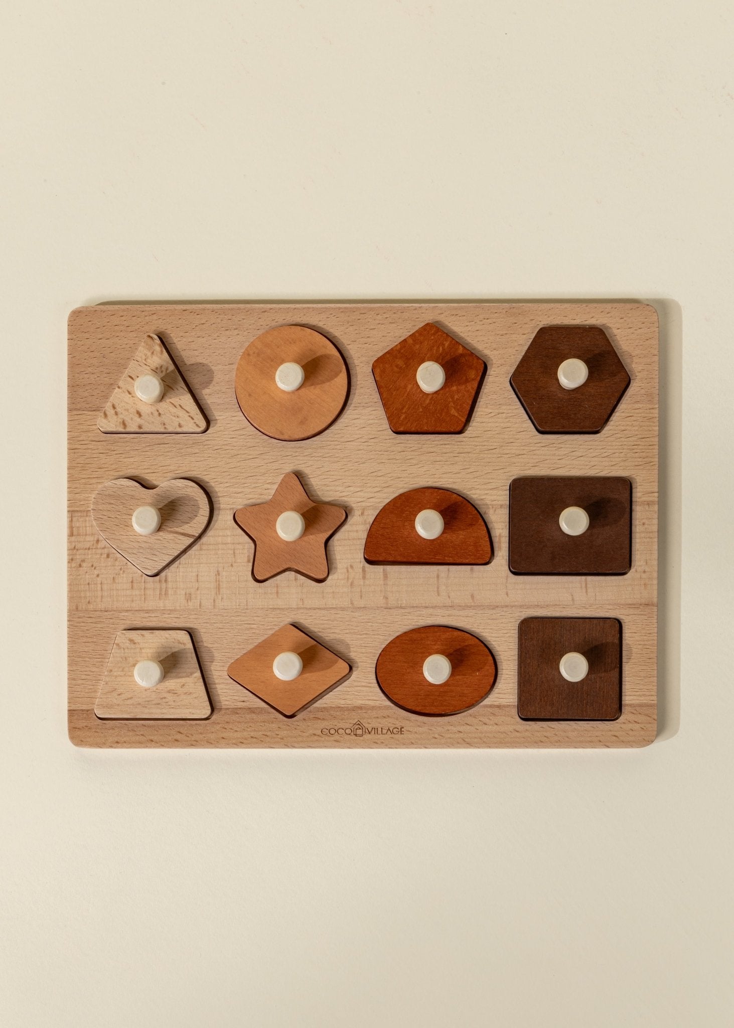 Coco Village Wooden Shapes Learning Set - 12 pcs - Image 2
