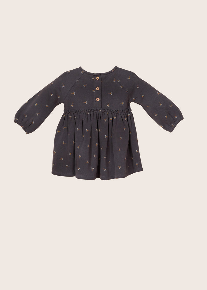 rise little earthling Empire Waist Dress - Obsidian / 0-3m - Image 3