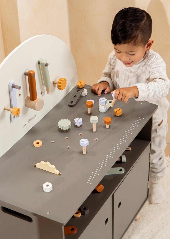 Coco Village Wooden Workbench Playset - Image 11