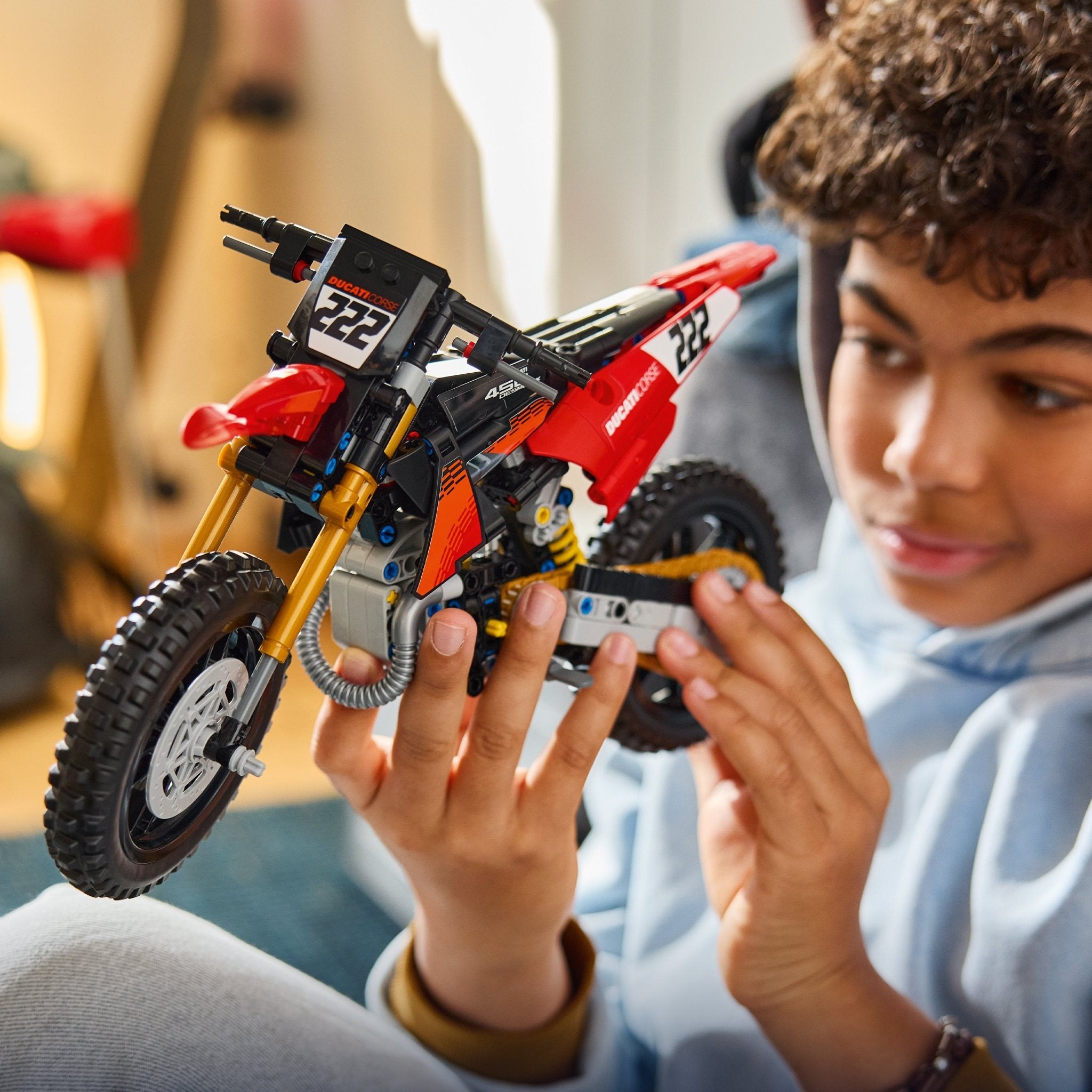 LEGO® Technic Ducati Desmo450 MX Factory Motorcycle 42238 - Image 2