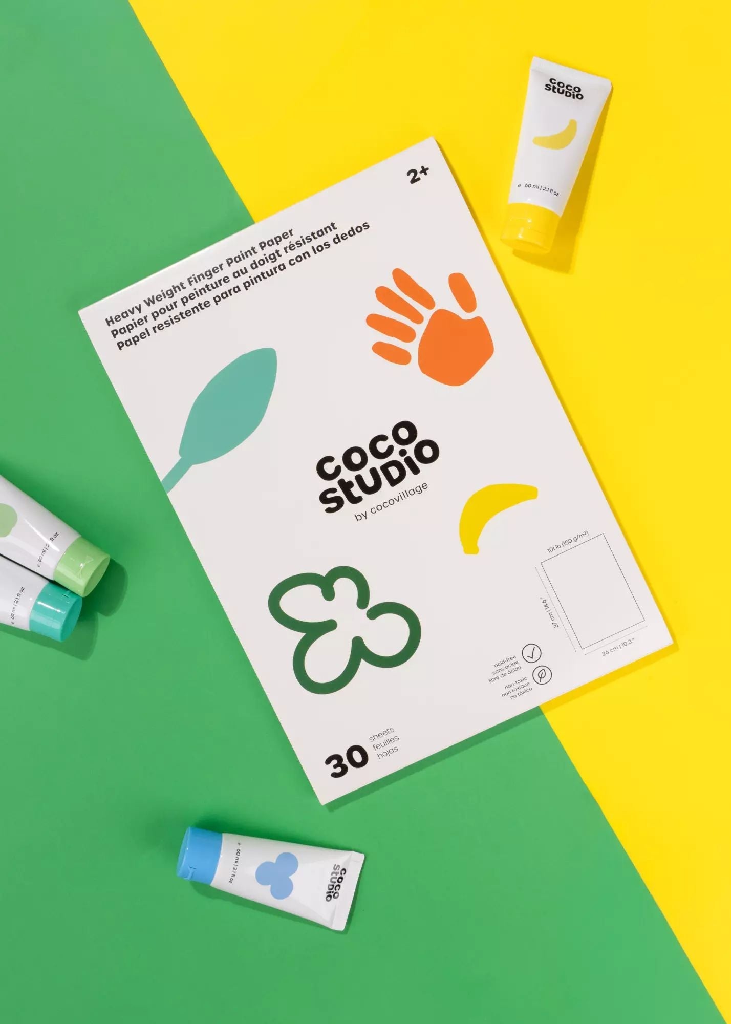 Coco Village Heavy Weight Finger Paint Paper (30 sheets) - Image 3