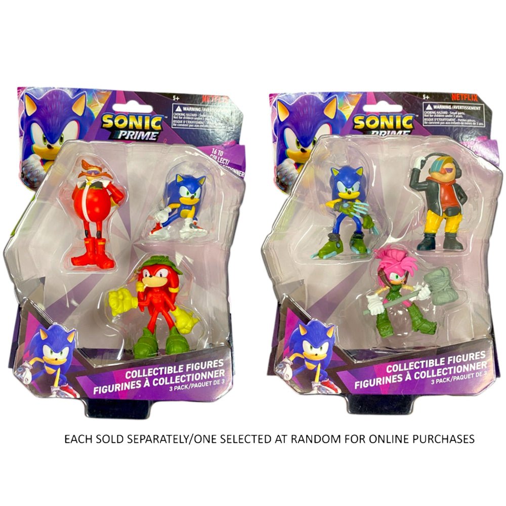 Sonic 3 Pack Collectible Figures
