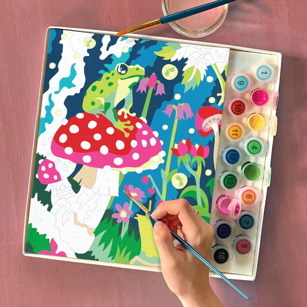Bright Stripes iHeartArt Paint By Numbers- Mushroom Forest - Image 2