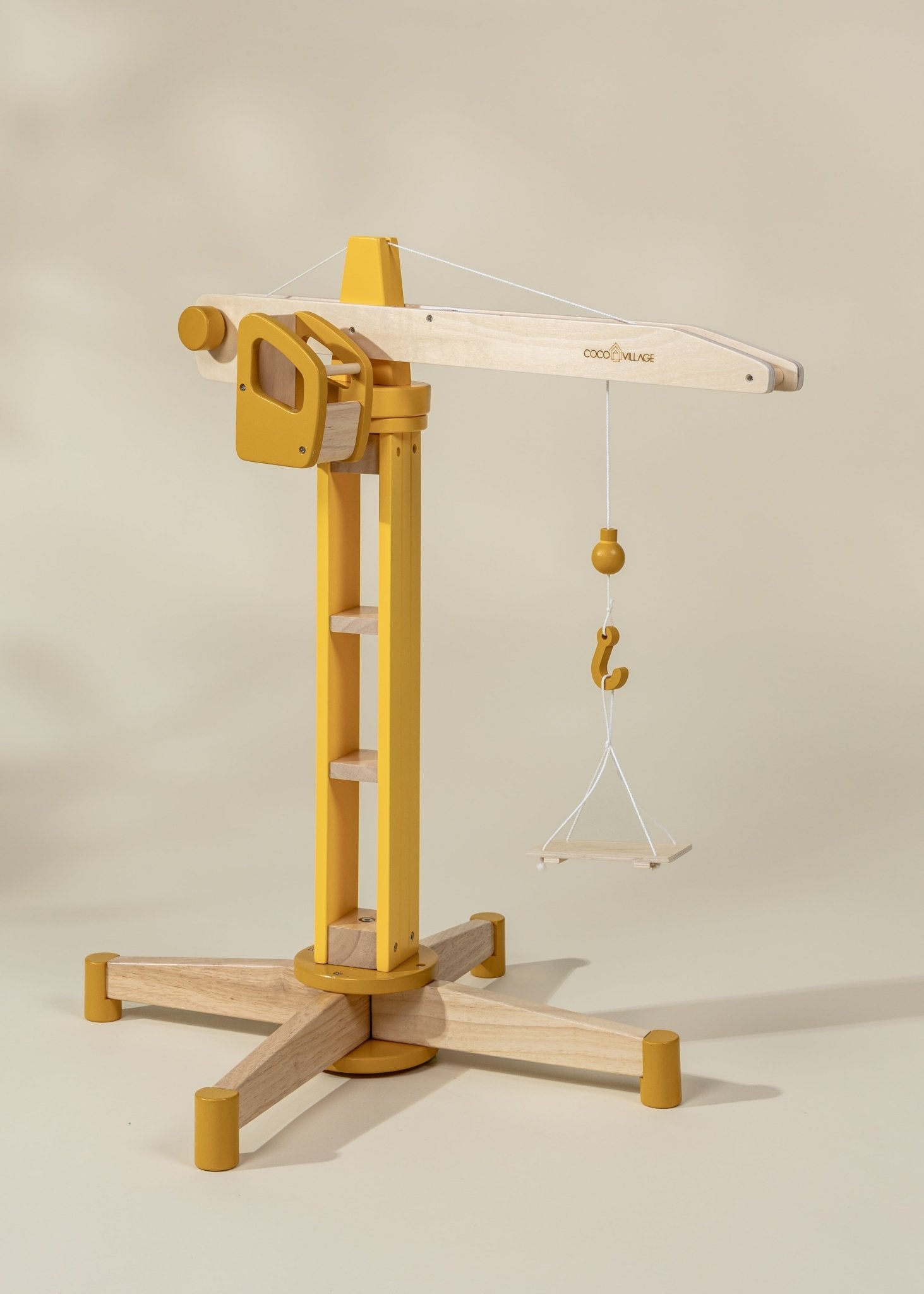 Coco Village Oversized Wooden Construction Crane - Image 2