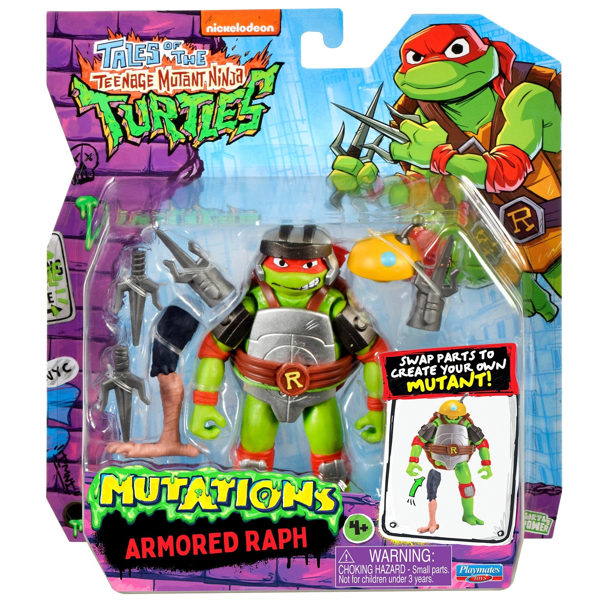 Teenage Mutant Ninja Turtles Mix & Match Armored Raph Figure (Eng)