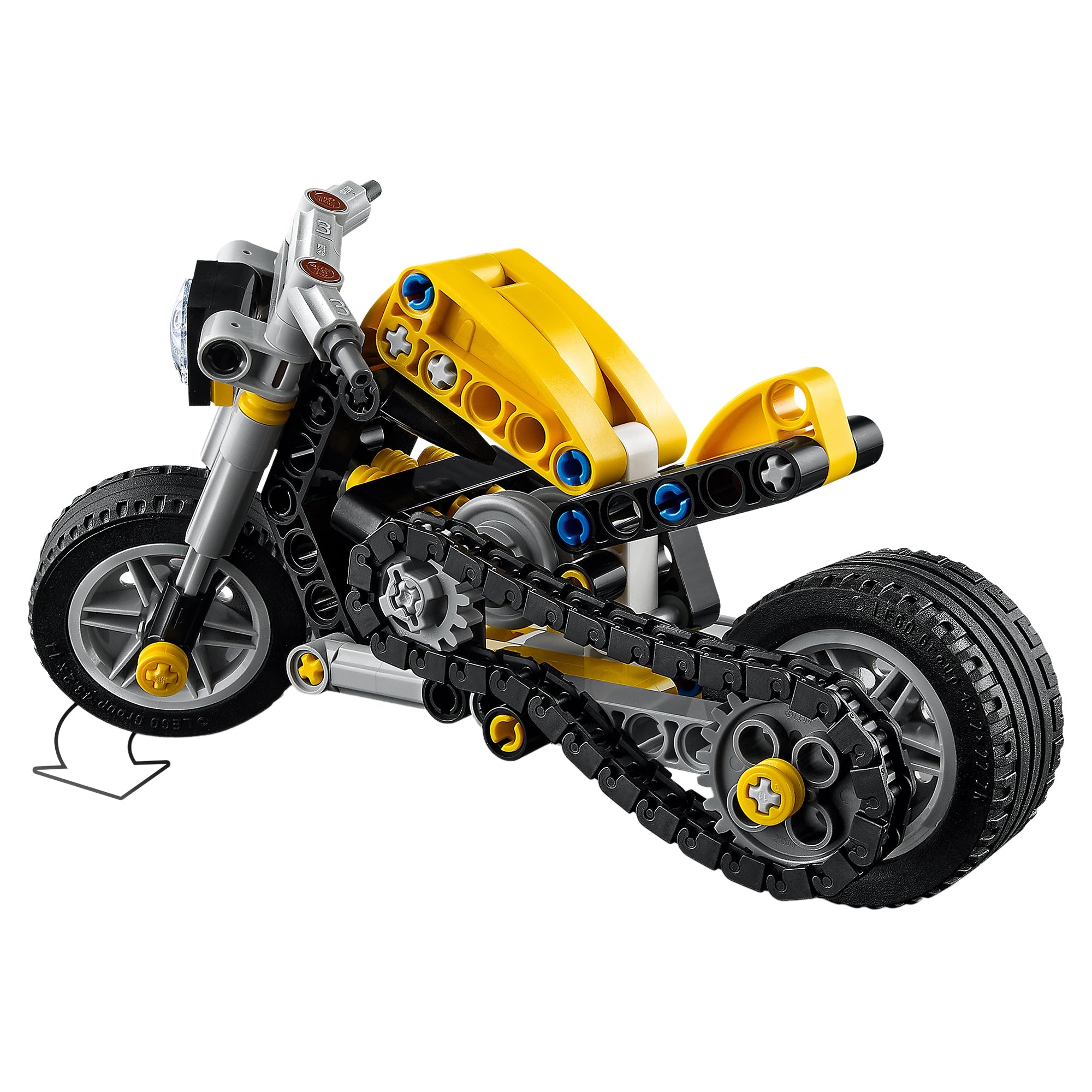 LEGO® Technic Yellow Motorcycle 42225 - Image 3