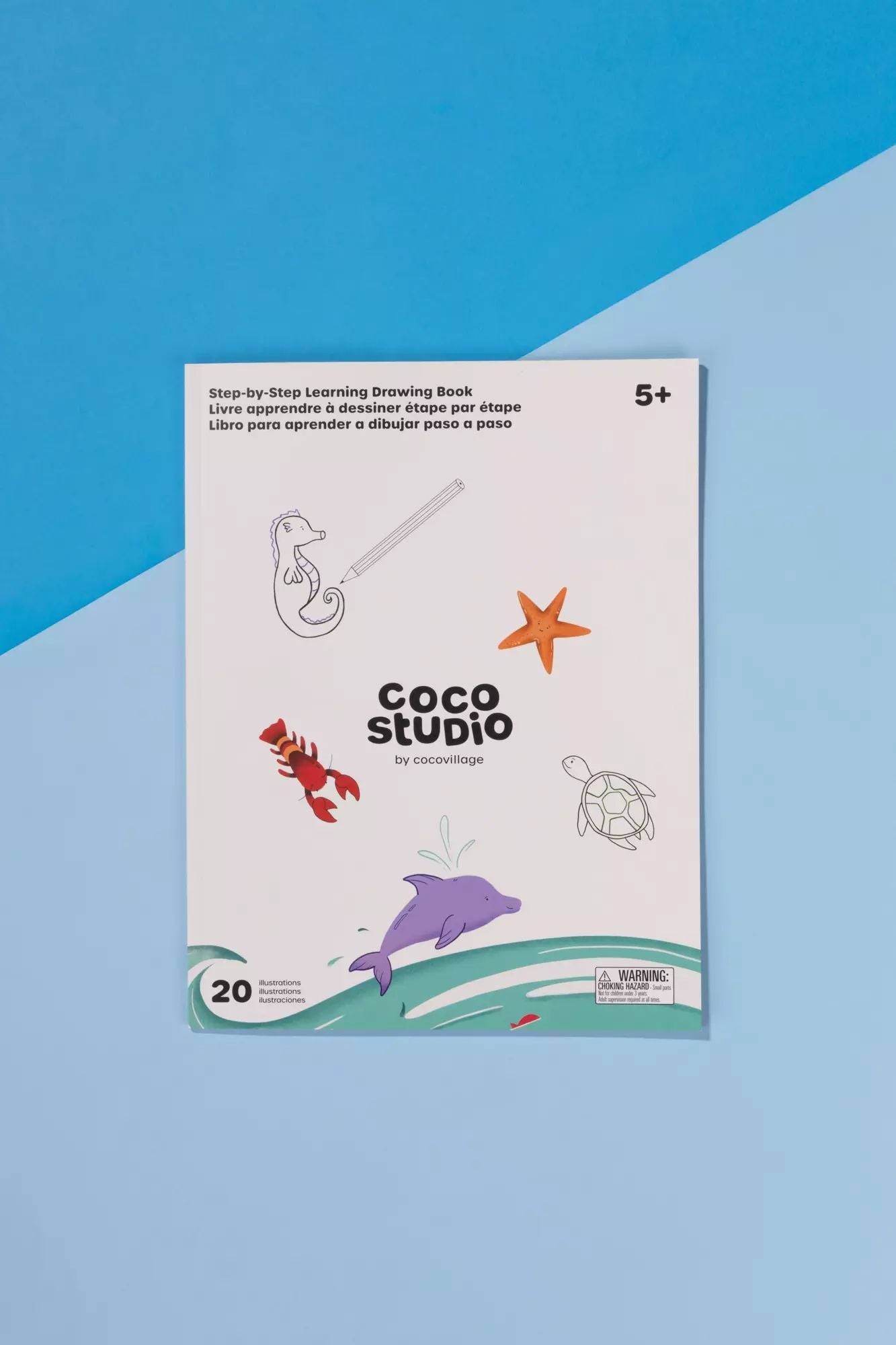 Coco Village Step-by-Step Learning Drawing Book – Under the Sea (20 pages)