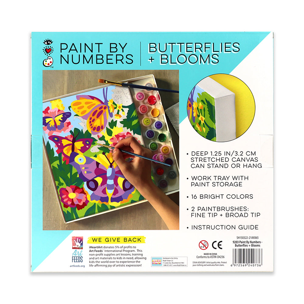 Bright Stripes iHeartArt Paint By Numbers- Butterflies + Blooms - Image 10