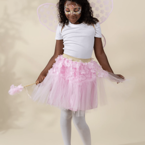 Coco Village Flower Tutu, Wings & Wand Costume 7-8Y