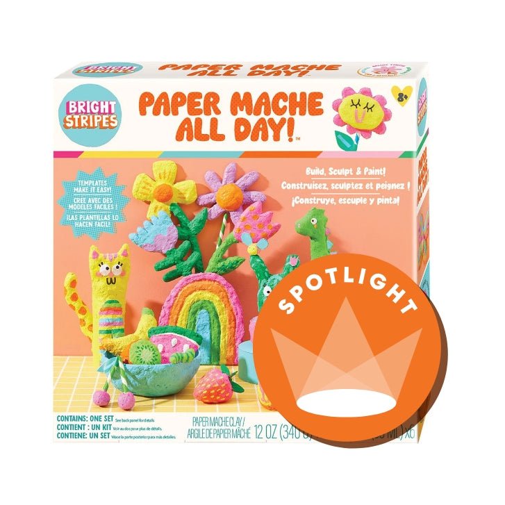 Bright Stripes Paper Mache All Day