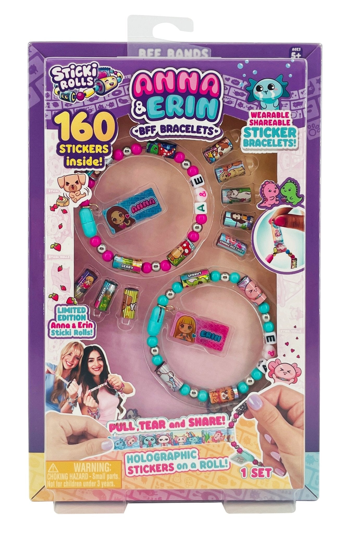 Sticki Rolls Anna & Erin Friendship Bracelets 2 Pack
