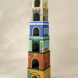 Coco Village Set of 6 Oversized Stacking Boxes - The Buildings
