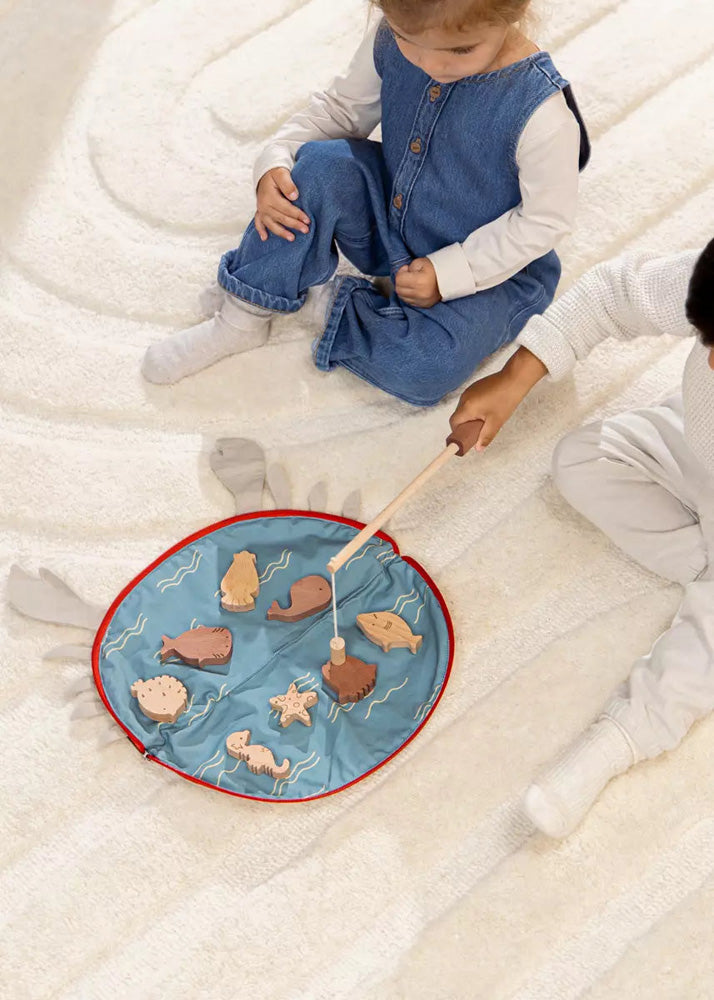 Coco Village Wooden Fishing Game with Bag - Image 11