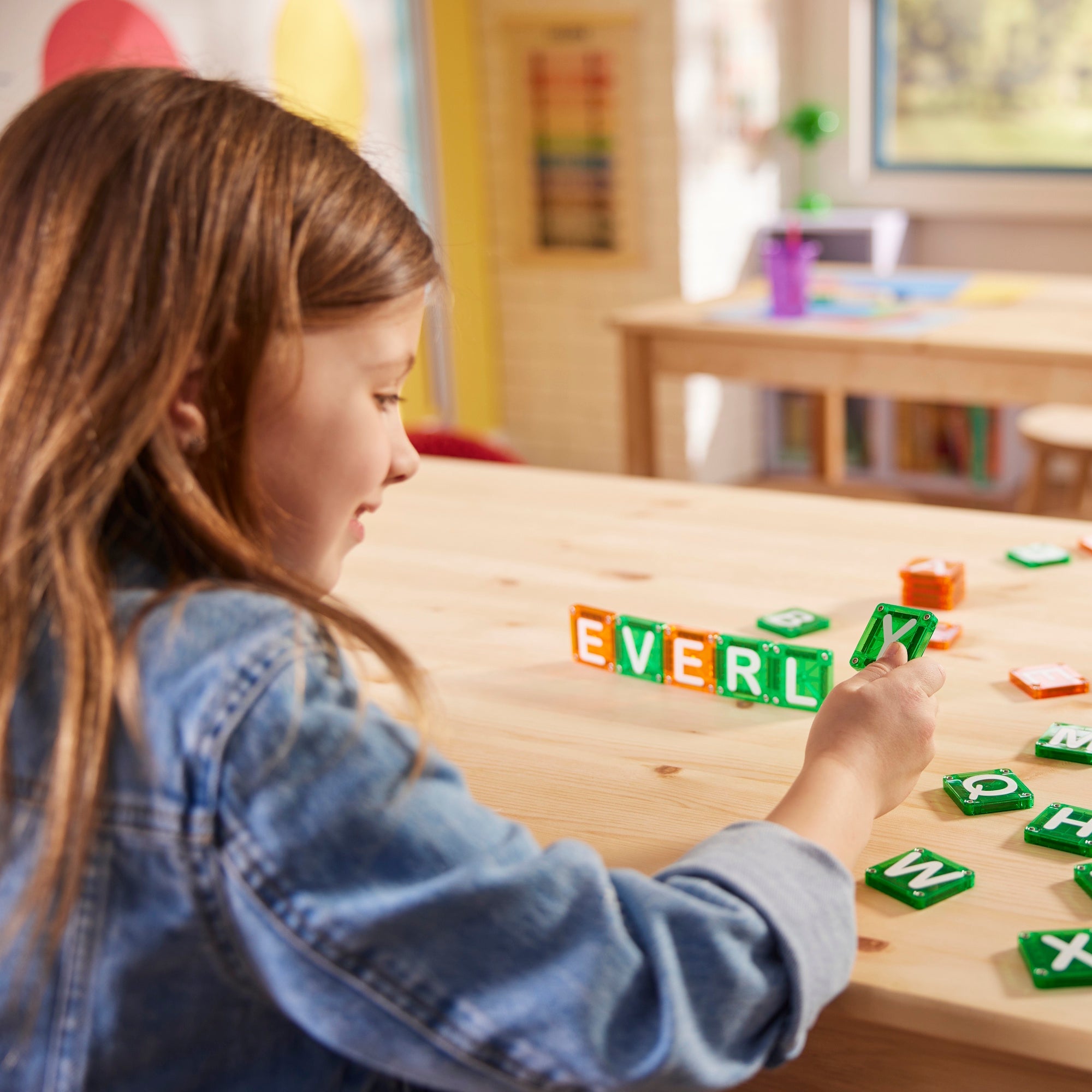 MAGNA-TILES® microMAGS LEARN Letters 56-Piece - Image 2