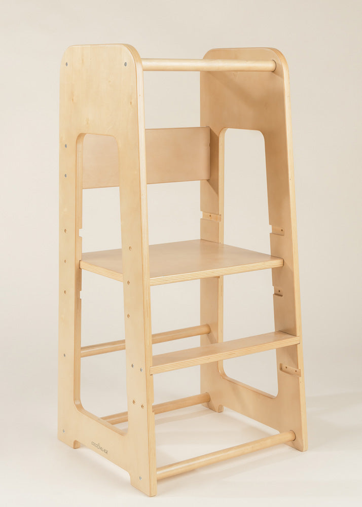 Coco Village Educational Tower - Natural Wood - Image 14