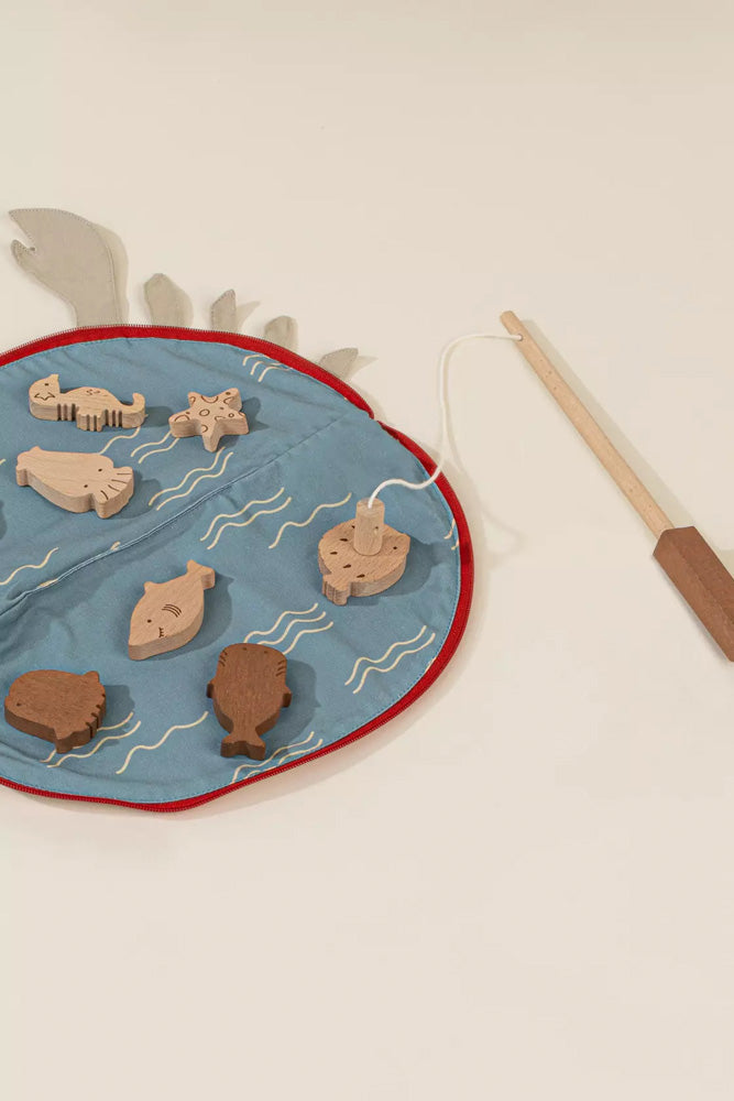 Coco Village Wooden Fishing Game with Bag - Image 12