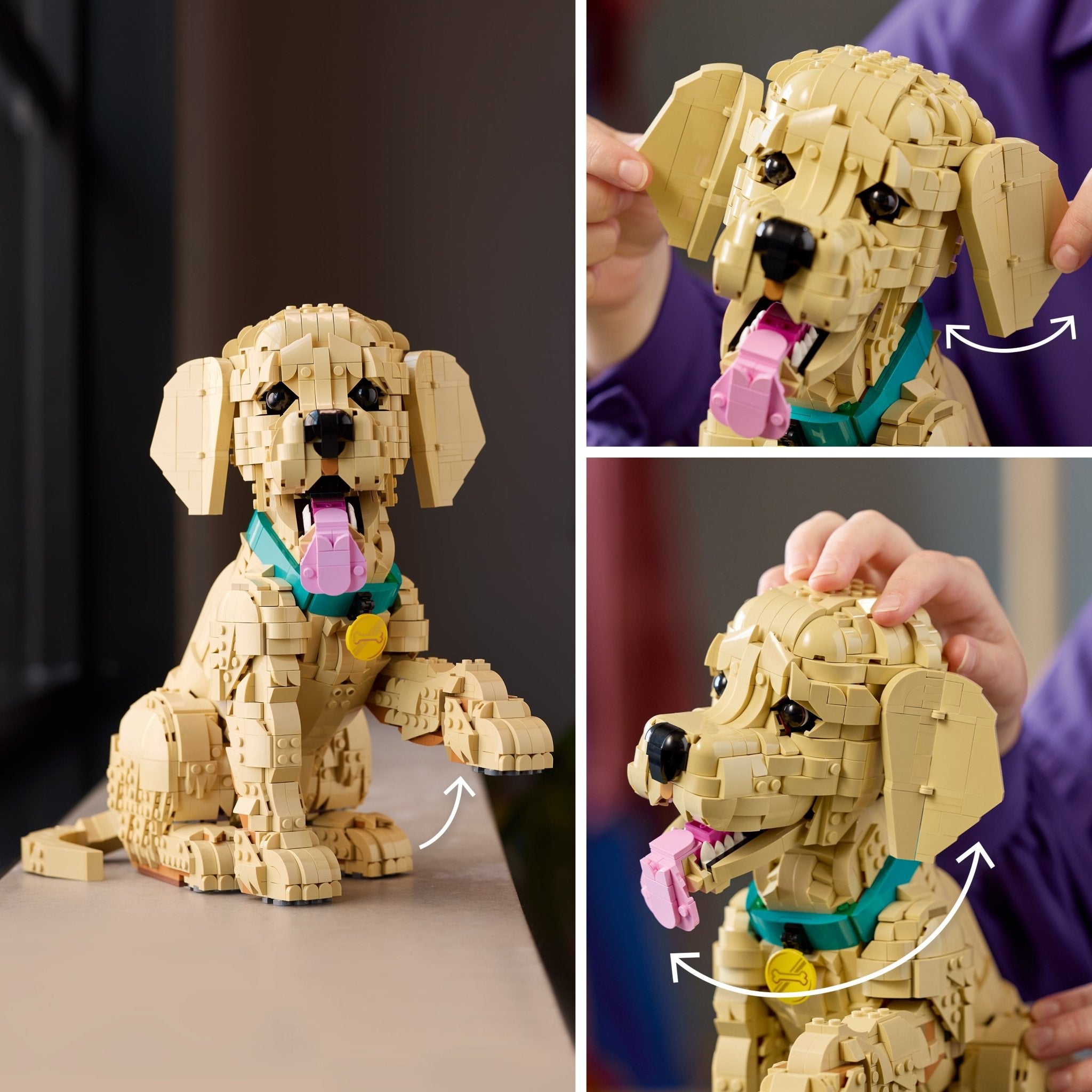 LEGO® Icons Golden Retriever Puppy - Building Set 11384 - Image 4