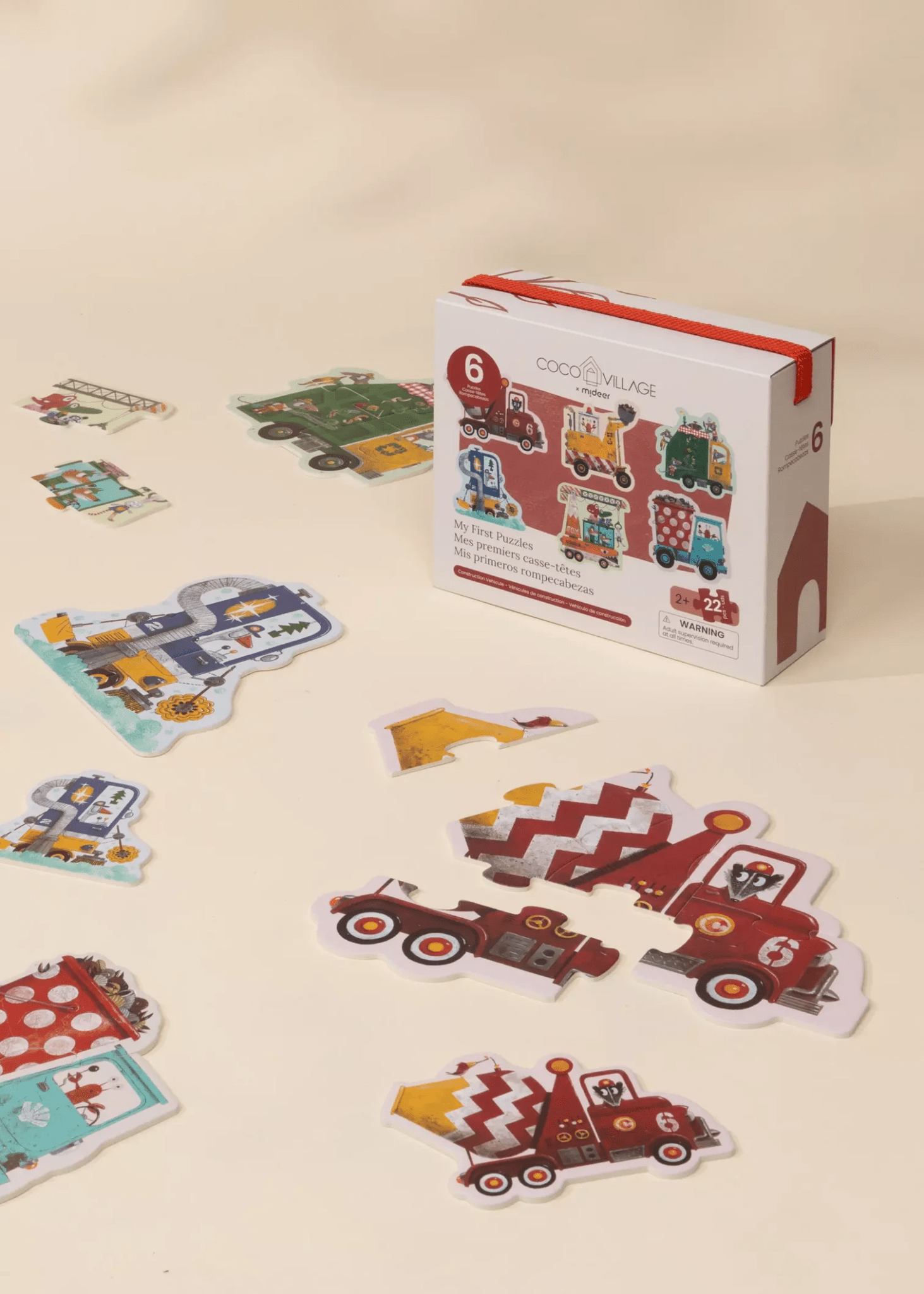Coco Village My first Puzzles - Construction Vehicules (6 puzzles) - Image 3