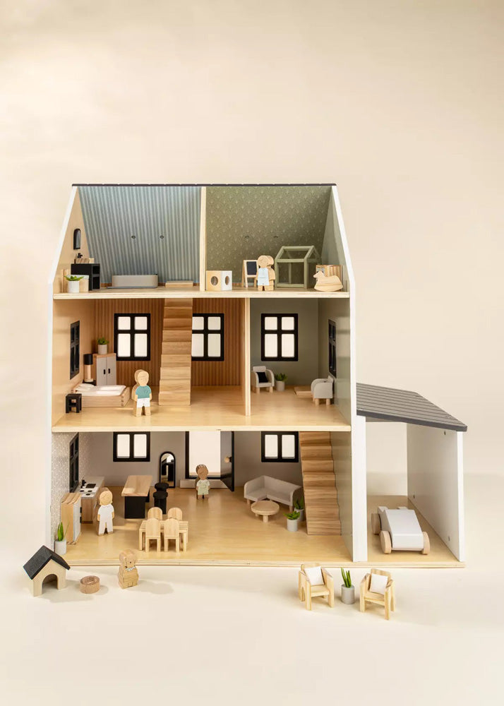 Coco Village Wooden Doll House Master Bedroom Furniture (9 pcs) - Image 21