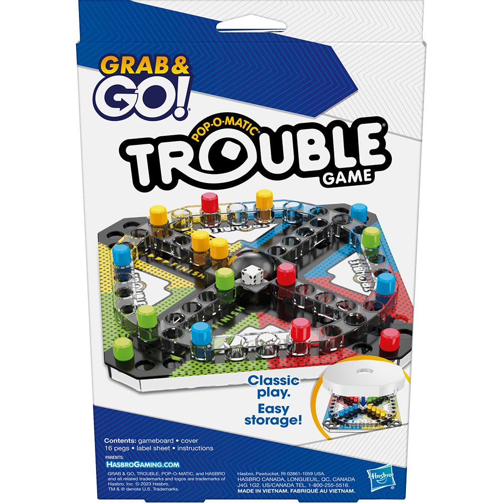 Hasbro Trouble Grab and Go Game - Image 4