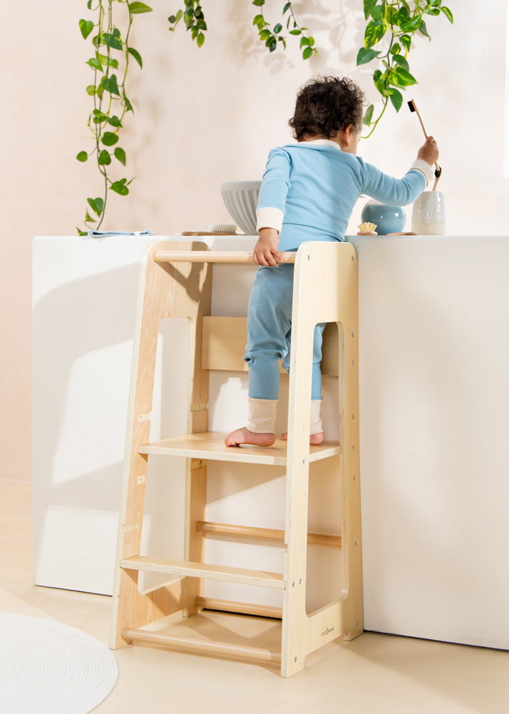 Coco Village Educational Tower - Natural Wood - Image 19