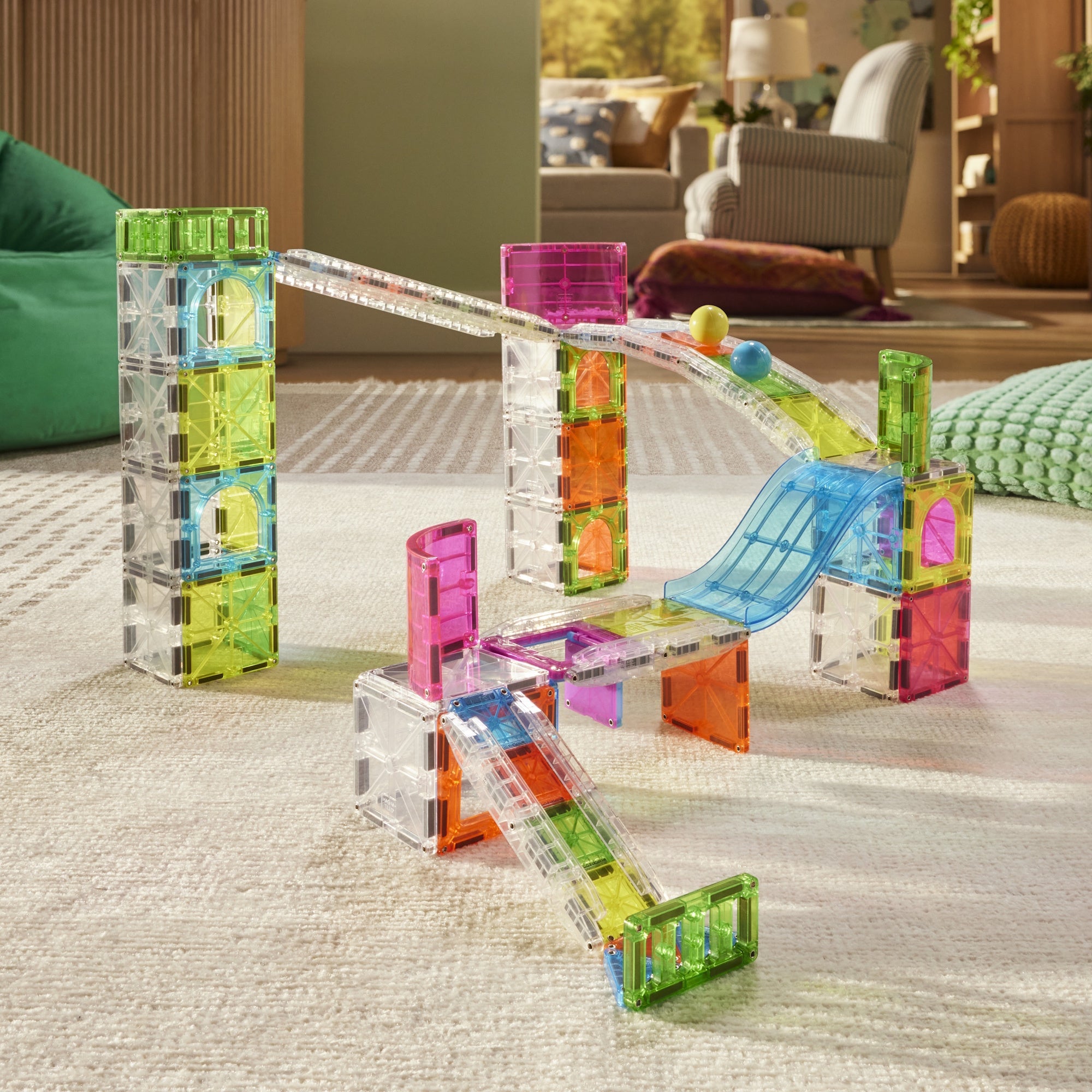 The Original MAGNA-TILES® Rail Racers Max 80-Piece - Image 6