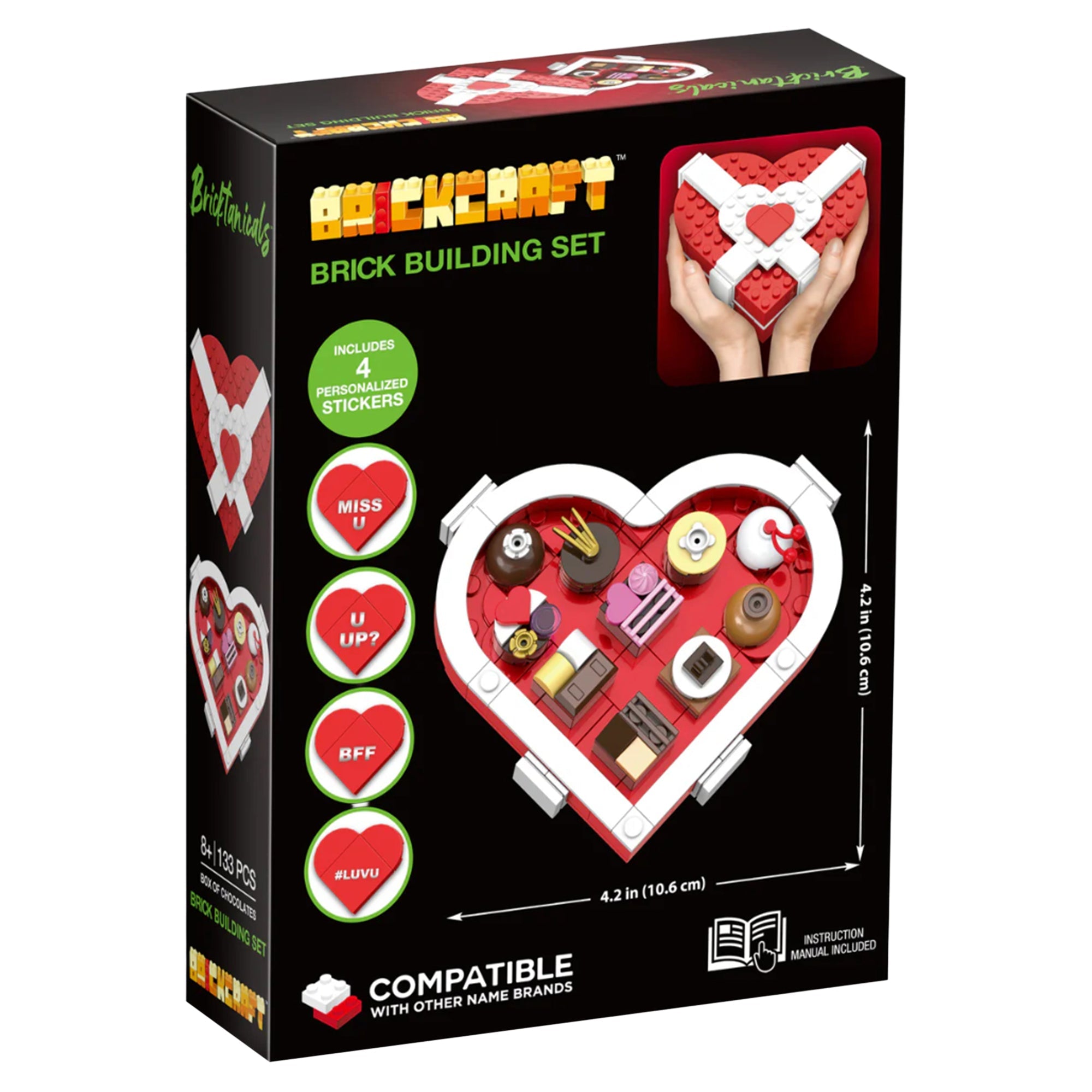 Brick Craft Bricktanicals For Brick Lovers Box of Chocolates - 133 Pieces - Image 4