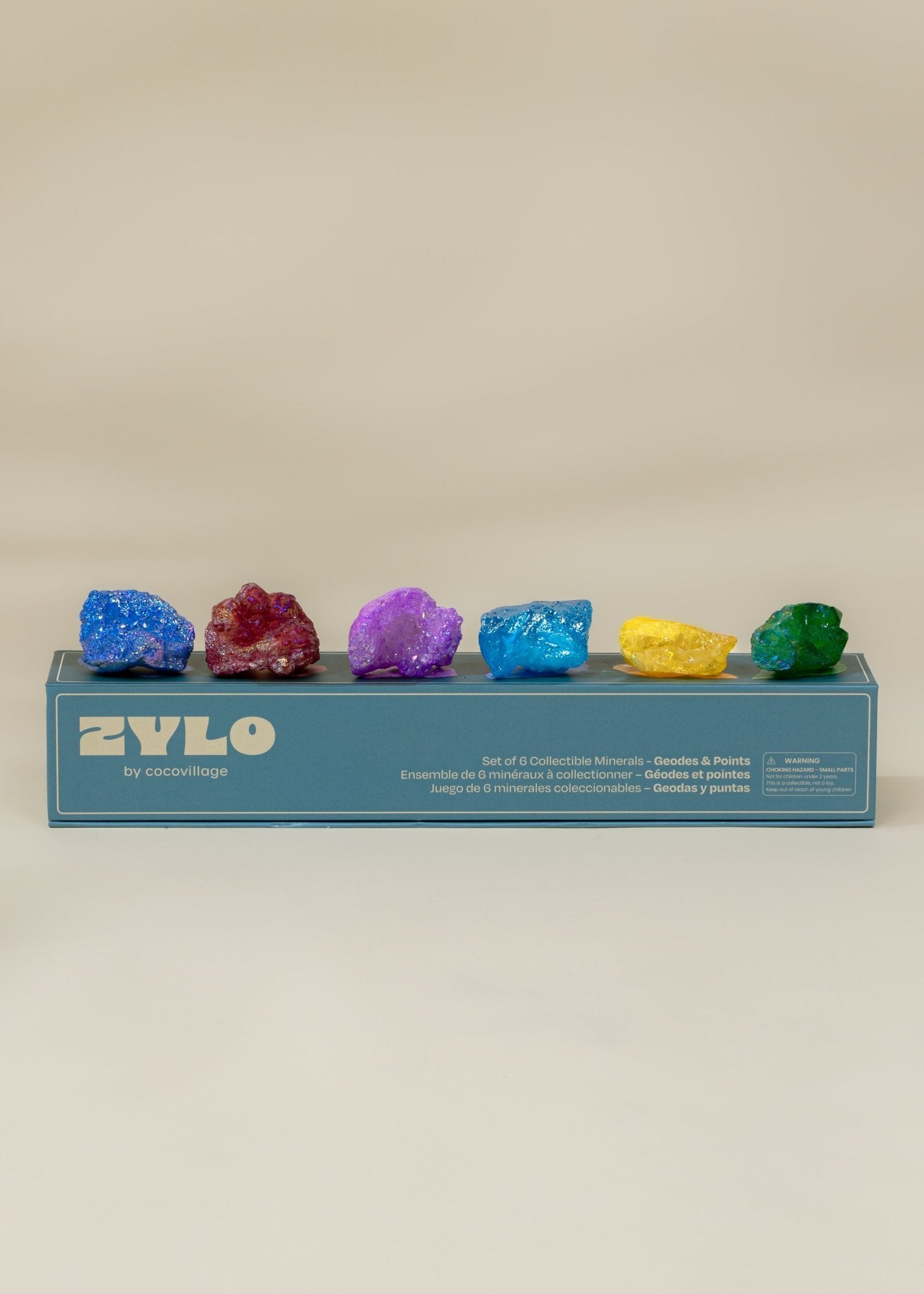 Coco Village Set of 6 collectible Minerals - Geodes & Points - Image 3