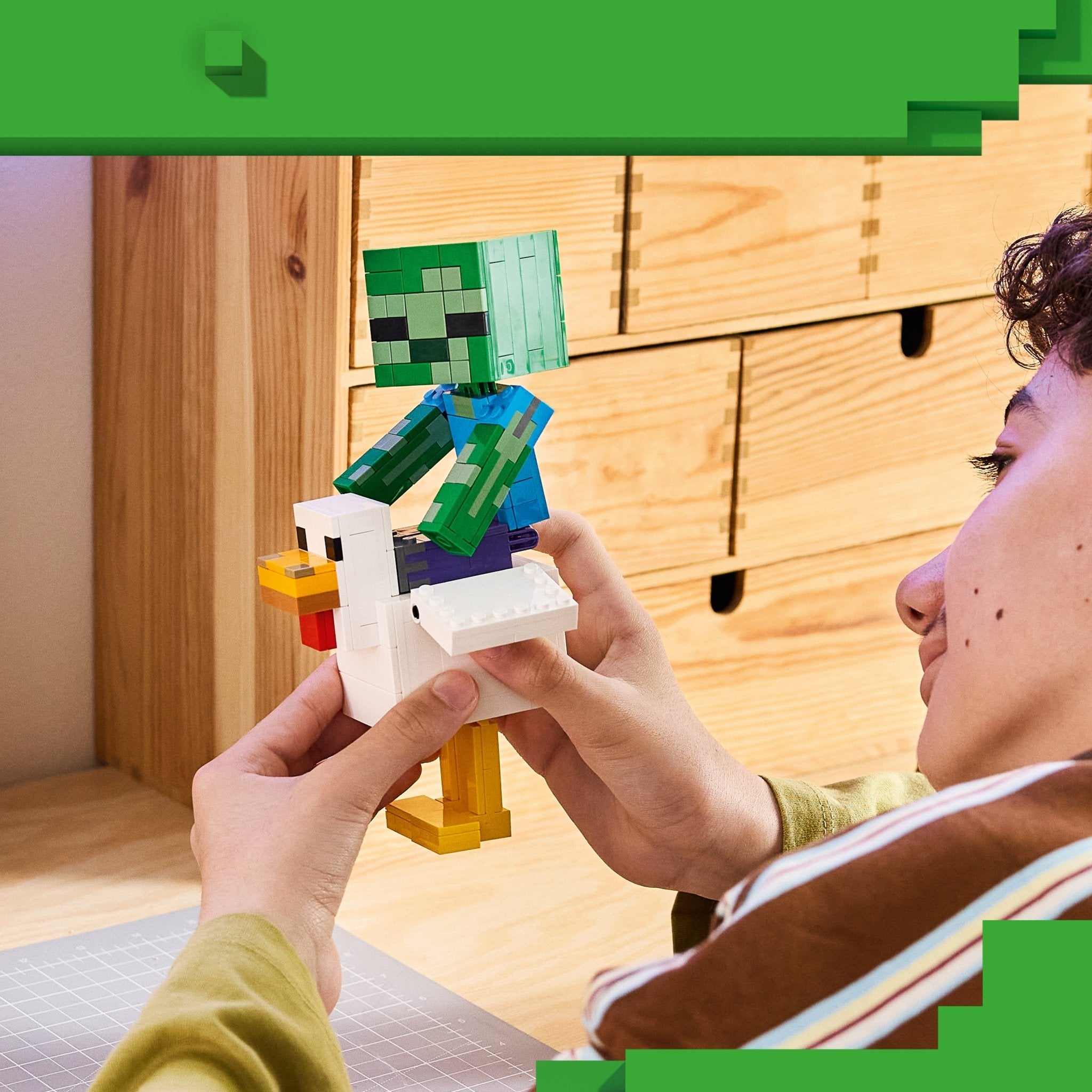 LEGO® Minecraft Chicken Jockey Building Toy 21582 - Image 4