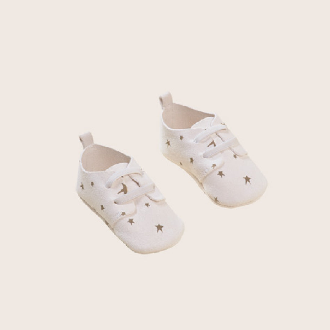 rise little earthling Leather Shoes BUHFW29 - Antique White / 6-12m