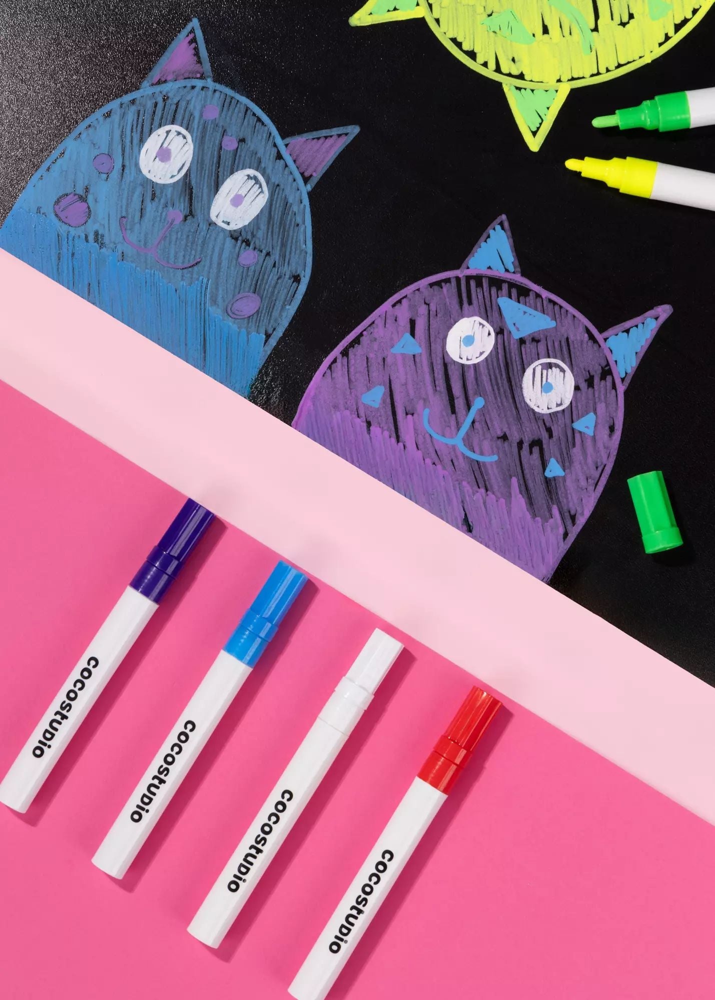 Coco Village Washable Liquid Chalk Markers (6 colors) - Image 2