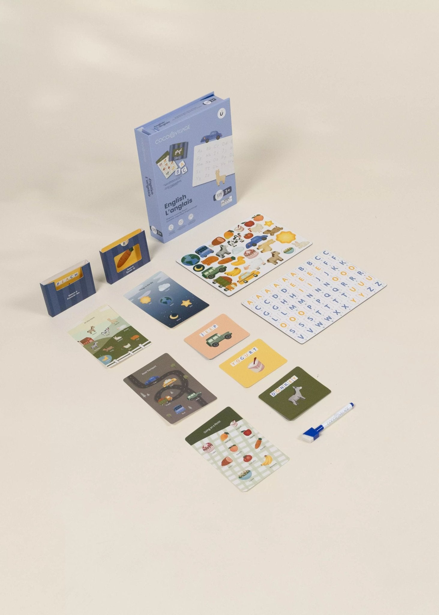 Coco Village Magnetic English Learning Playset