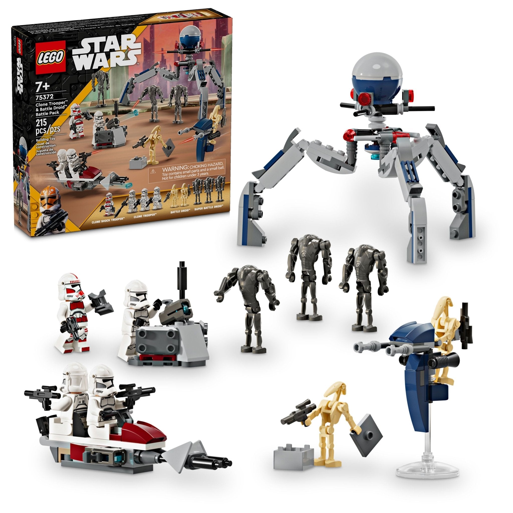 LEGO® Star WarsTM Clone TrooperTM & Battle DroidTM Battle Pack 75372 - Image 6